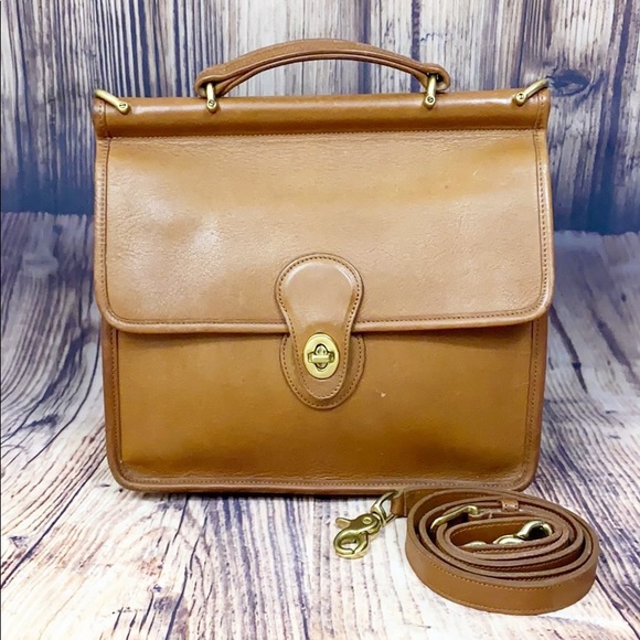 Coach Handbags - Vtg Coach Willis Crossbody Bag #9927 British Tan